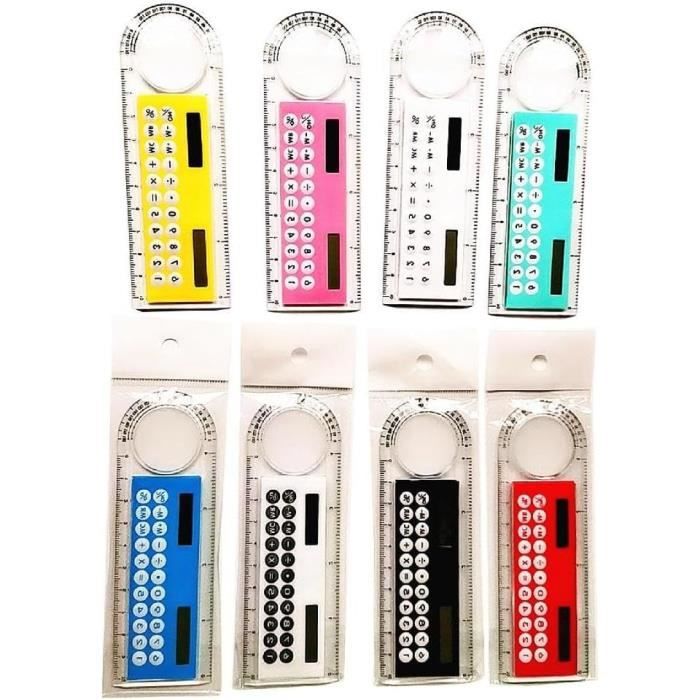 Lot De 18 Calculatrices De Poche 8 Chiffres - 9 Couleurs, École Bureau Maison
