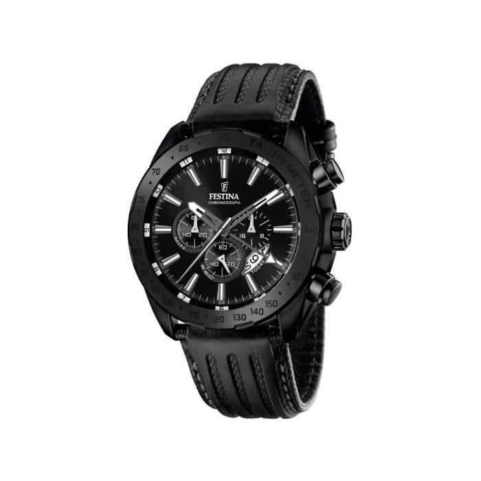 Montre festina homme bracelet cuir best sale