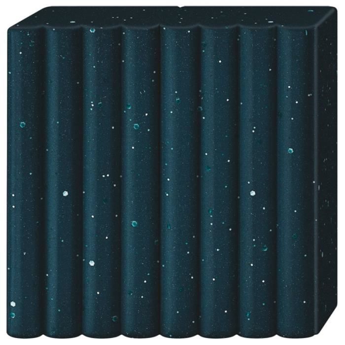 Pâte polymère - Fimo - Granite Noir 831 - 57 g - Durcit au four - Modelable comme pâte à modeler