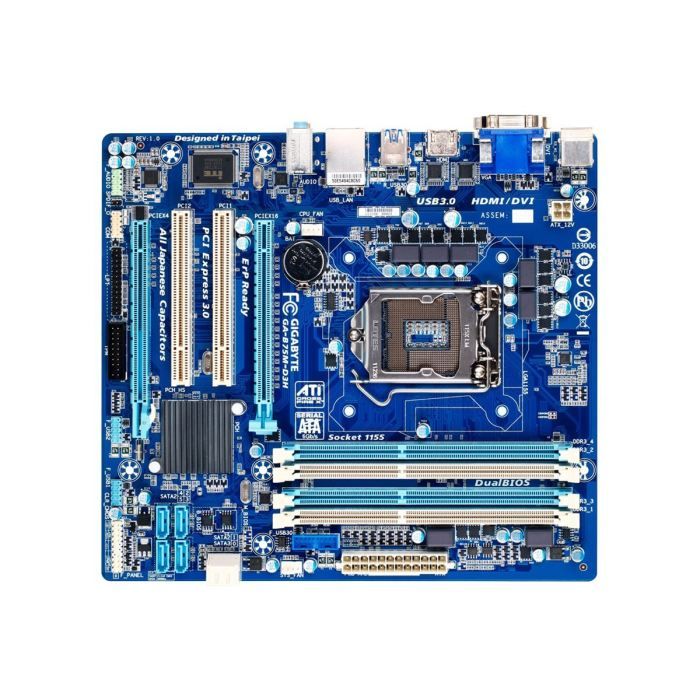 Gigabyte GA B75M D3H 1.0 carte mere micro A Cdiscount Informatique