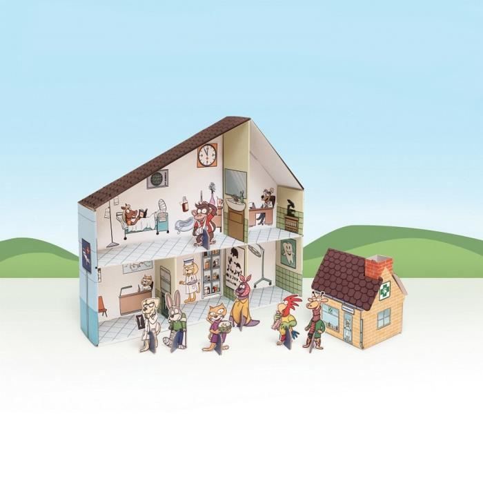 Clinique Veterinaire En Carton A Construire Maison Hopital