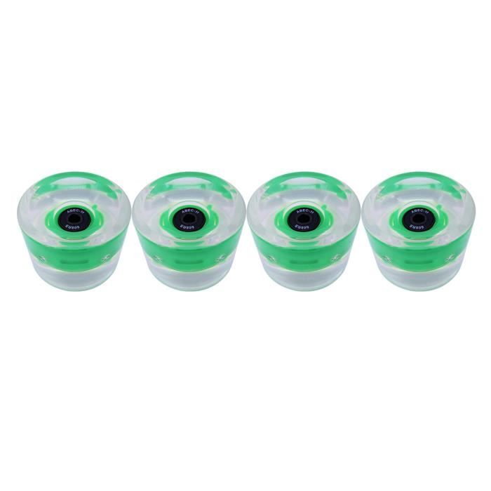 Roues Skateboard Bnineteenteam 52mm - PU 100A - Lot 4 Pièces Blanc