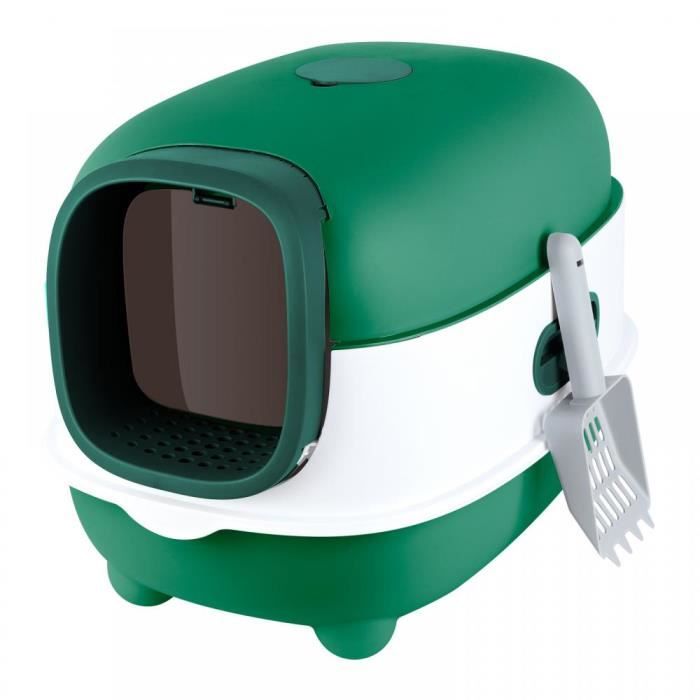 Meilleurs prix pour Bac à litière fermé pour chat - YIPEEMA - UV - 56*39*40cm - Vert