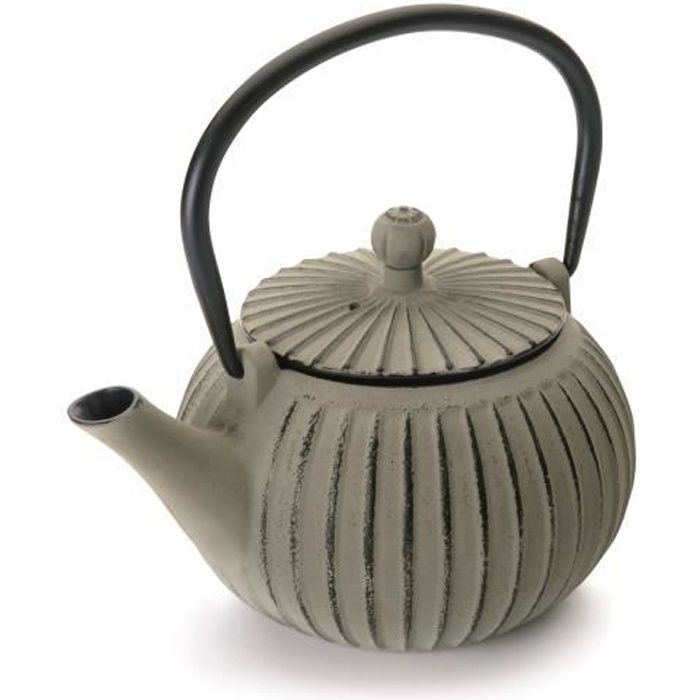 Théière En Fonte Ibili Kuta 0,3L Marron - Intérieur Émaillé, Compatible Induction, Garde Le Thé Chaud Longtemps