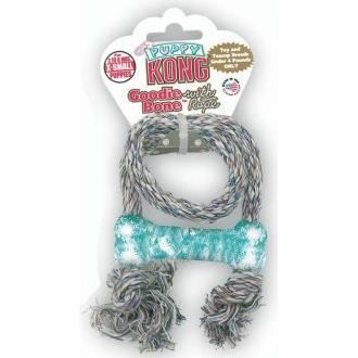 Os avec corde pour chiots - KONG - Puppy Goodie Bone - Jusquà 10 kg - Gris - Compatible StuffN Pup Os avec corde pour chiots - KONG - Puppy Goodie Bone - Jusquà 10 kg - Gris - Compatible StuffN Pup