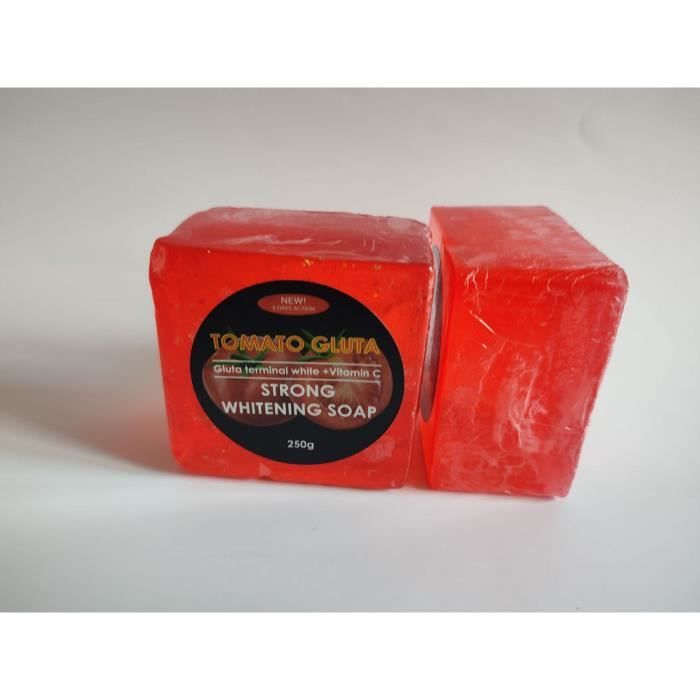 Savon Tomato Gluta Collagène Vitamine C - Éclaircissant Et Anti-imperfections, 250g Neuf