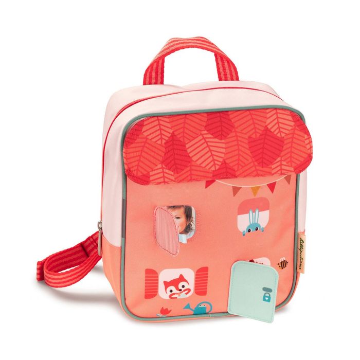 Sac à dos enfant - LILLIPUTIENS - Maison forêt - Polyester recyclé - 24x28x12 cm - Dès 3 ans