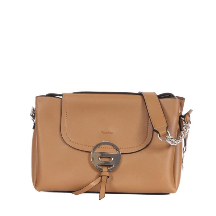 Sac bandouliere Camel Femme Manoukian Gisele Cdiscount Bagagerie Maroquinerie