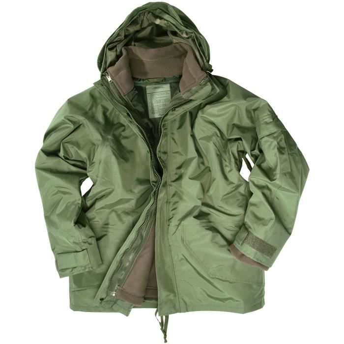 Veste Polaire Mil-Tec ECWCS - Olive - Mixte - Multisport - Coupe-vent et Etanche Veste Polaire Mil-Tec ECWCS - Olive - Mixte - Multisport - Coupe-vent et Etanche