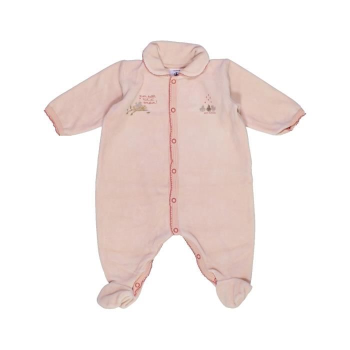 Pyjama 1 Piece Bebe Fille Petit Bateau 3 Mois Violet Hiver Vetement Bebe Violet Violet Cdiscount Pret A Porter