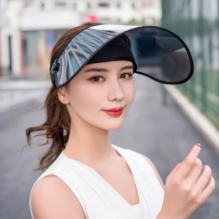 Chapeau De Soleil Pliable Pour Femme - Large Bord 11,5 Cm, Trou Pour Queue De Cheval - Coton Léger, Protection UV, Idéal Plage, Randonnée