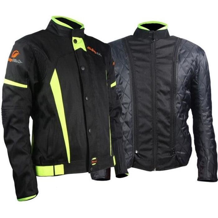 Jet Blouson Veste Moto Homme Mperméable Avec Armure Textle Tourer