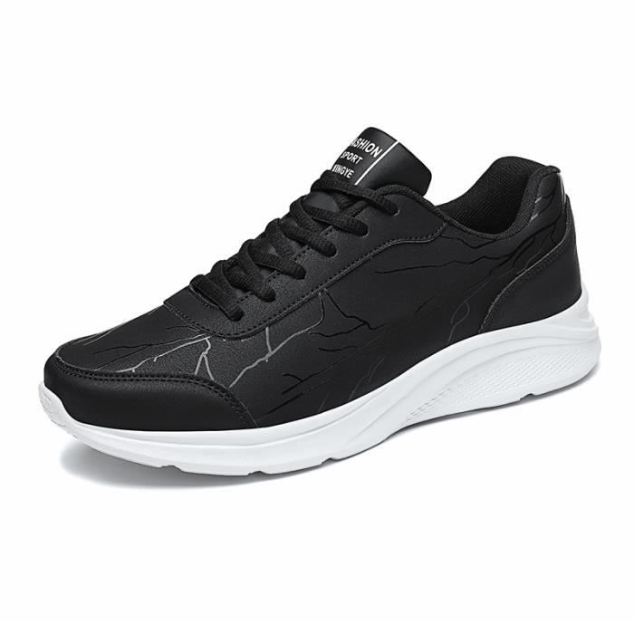 Chaussures De Marche Homme Cuir Respirantes - Sneakers Légères Extérieur Intérieur