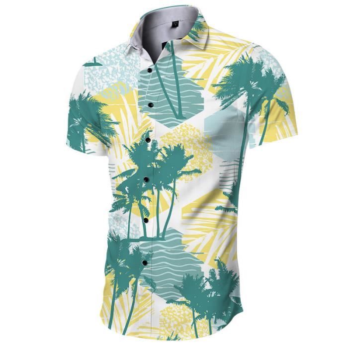 Chemise Huk Fishing Homme Manches Courtes Boutonnée - Gris Taille L