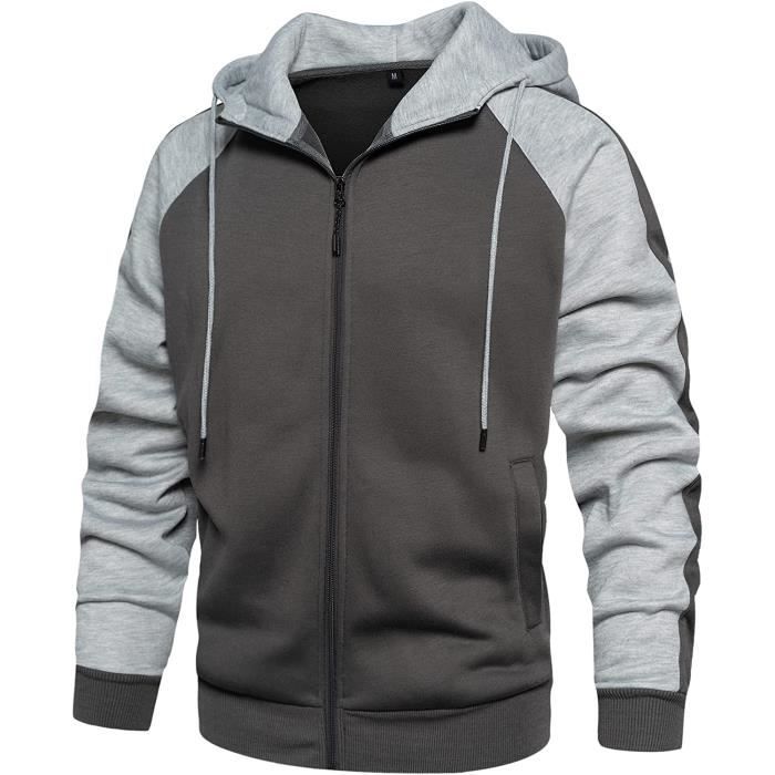 Sweat polo uni à manches longues - Bleu - Homme - 22.00