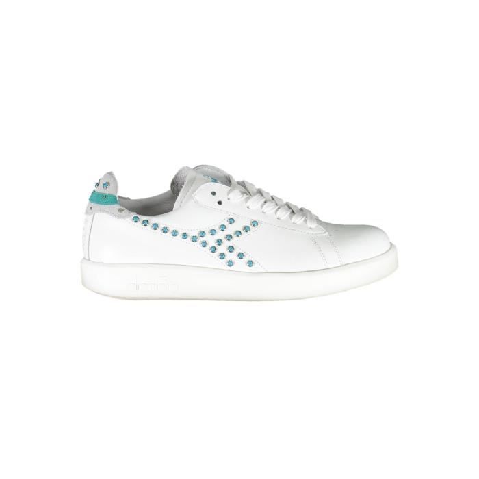 Diadora Baskets Femme - DIADORA - Blanc Textile - Lacets - Détails contrastés - Logo