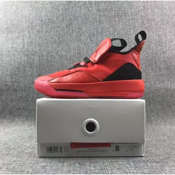Basket nik.es Airs Jordann 33 Low gang Chaussures rouge AQ8830 600