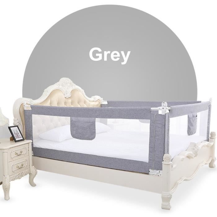 Neufu 2cm Barriere De Lit Reglable Enfants Bebes Protection Bord De Lit Pour Securite Gris Cdiscount Puericulture Eveil Bebe