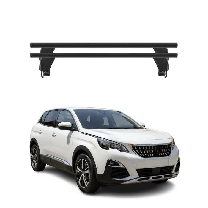 Barres De Toit Transversales Pour Peugeot 3008 2016-2023 Aluminium