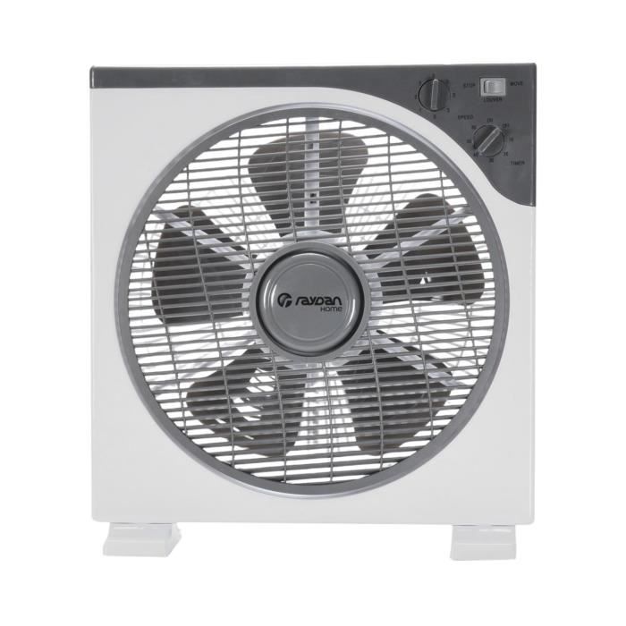 Ventilateur de table Ø30cm 50W 3 vitesses Gris/Bleu Raydan Home. Gris/Bleu - Raydan Home