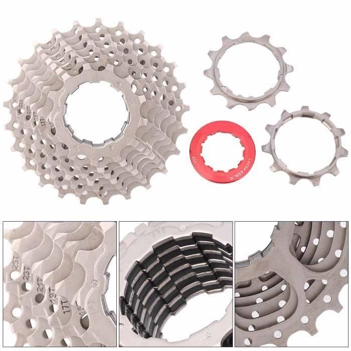 Cassette Token TK95C 9 Vitesses - Compatible Campagnolo - 12-25T - 107g - Neuf