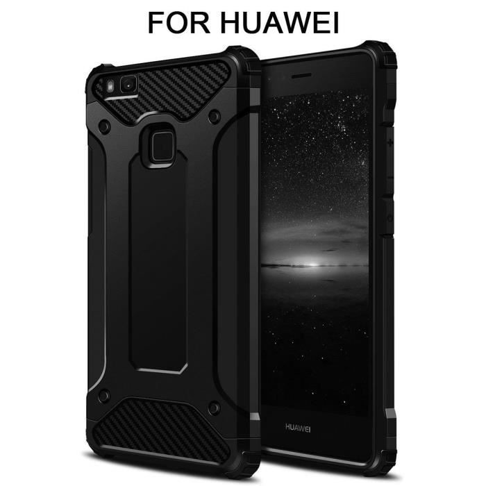 Housse Flip Bookstyle Pour Huawei P9 Lite / G9 Lite - Noire - TPU - Neuf Sous Emballage