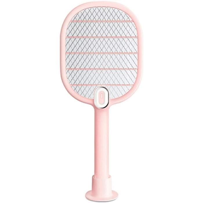 Oziral Raquette Électrique Anti-Moustique 2-en-1 3000V - Tueur D'Insectes Rechargeable USB + Mode Lampe UV Violette, Intérieur & Extérieur