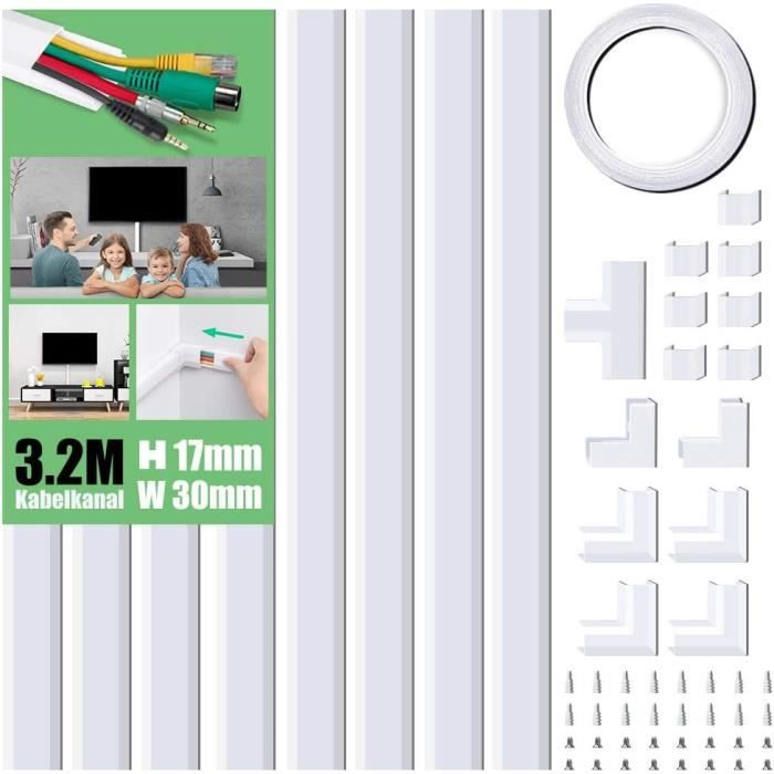 Gaine Tressée Fendue Pour Câbles 1.5 M - Diamètre 25 Mm - Nylon Résistant - Pour Bureau, TV, PC, Câbles électriques