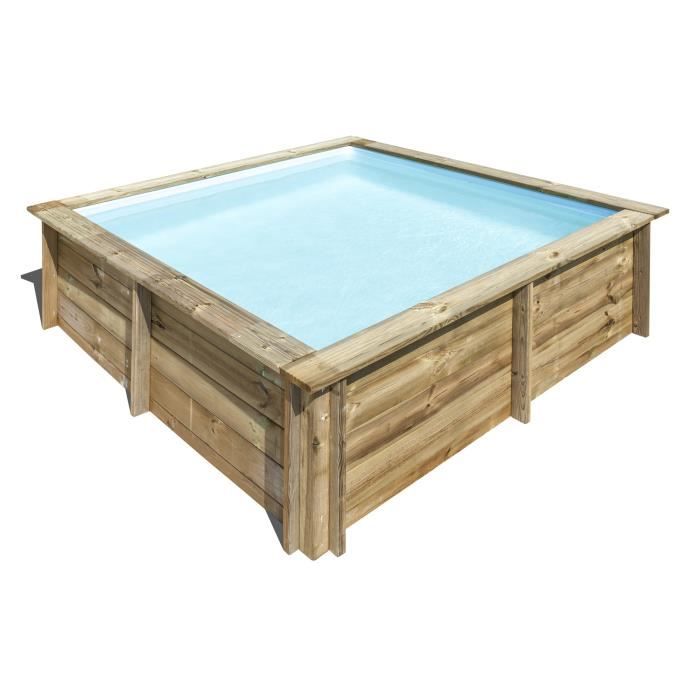 Sunbay Piscine Bois Carree City 2 25 X 2 25 X H 0 68 M Achat Vente Piscine Piscine Bois Carree City Cdiscount
