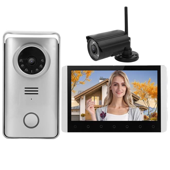 VBESTLIFE Interphone De Sonnette Vidéo Interphone Vidéo HD 7 Pouces 2