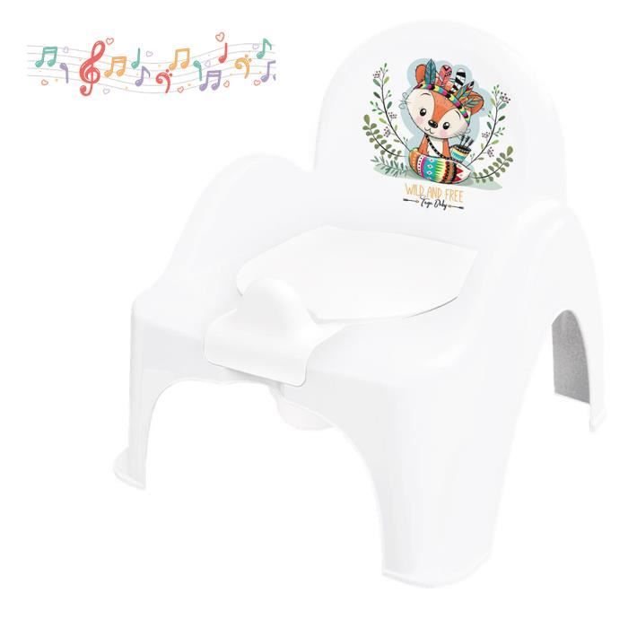 TEGA BABY® Boîte à musique Potty Chair, Far West Renard, Blanc
