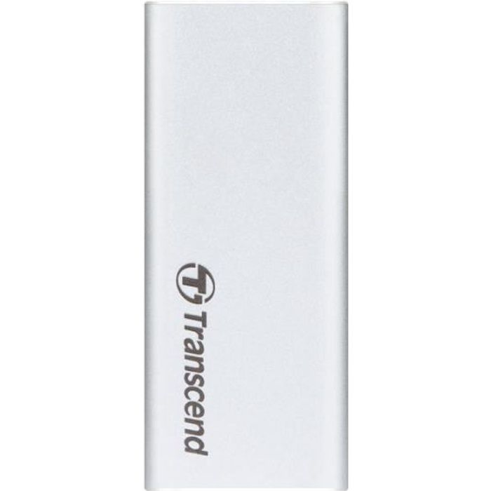 Disque SSD externe TRANSCEND ESD240C – 120 Go – M.2 – USB 3.1 Gen 2 (USB-C) – Argent