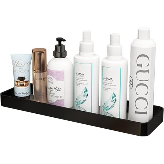 Étagère Douche Sans Perçage 5 Pièces – Rangement Salle De Bain/Cuisine – Noir – Avec Boîtes Latérales - 2