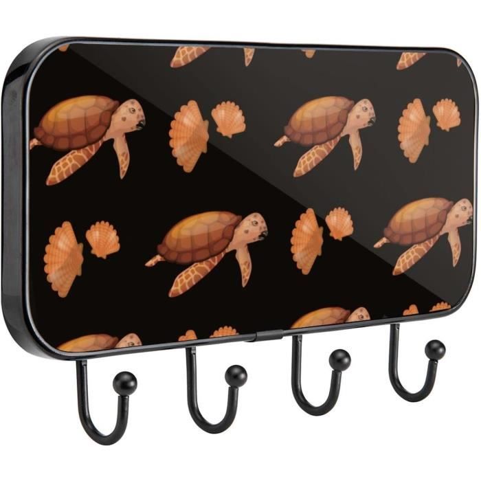 Porte-clés en cuir avec motif poisson et Sacré coeur - La Boutique de