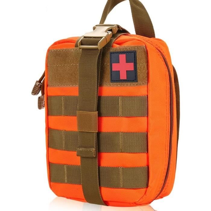 Sac Banane De Premiers Secours Vide - Trousse Médicale Imperméable Rouge - Pour Randonnée, Voyage, Voiture