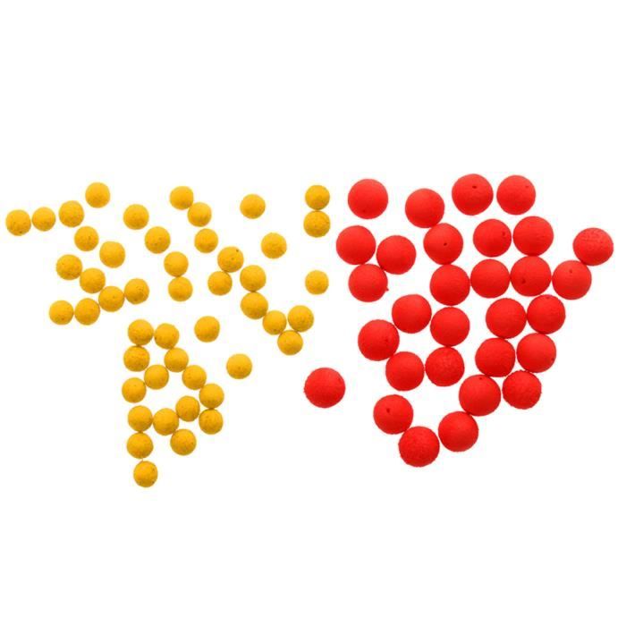 Lot De 17 Perles Flottantes Attractives Pour Pêche En Mer - Assortiment Couleurs Et Tailles - Kraken