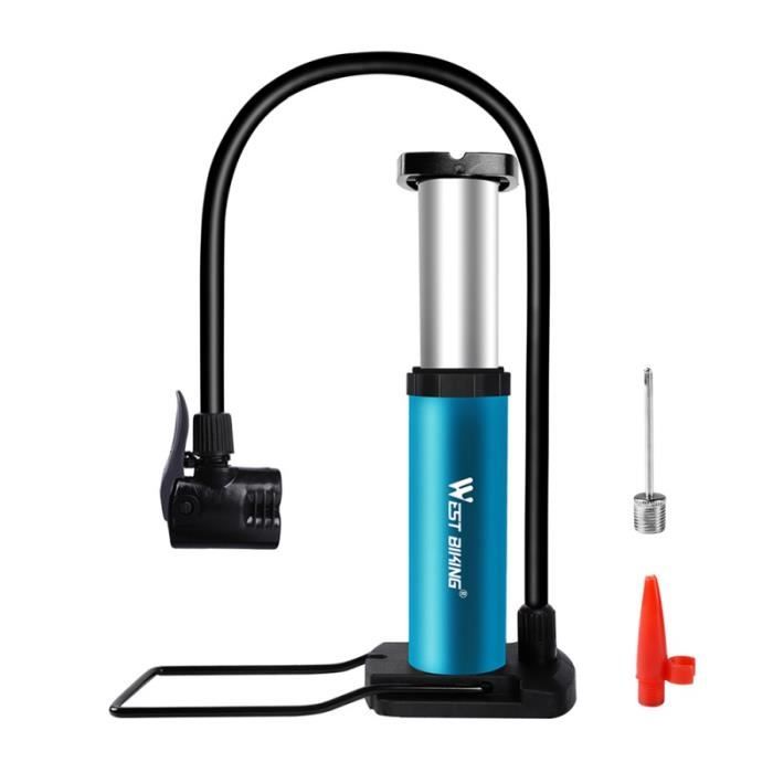 Pompe Haute Pression 300 PSI Vélo - Gonfleur Fourche Amortisseur VTT Avec Soupape Décharge - Double Tête FV/AV