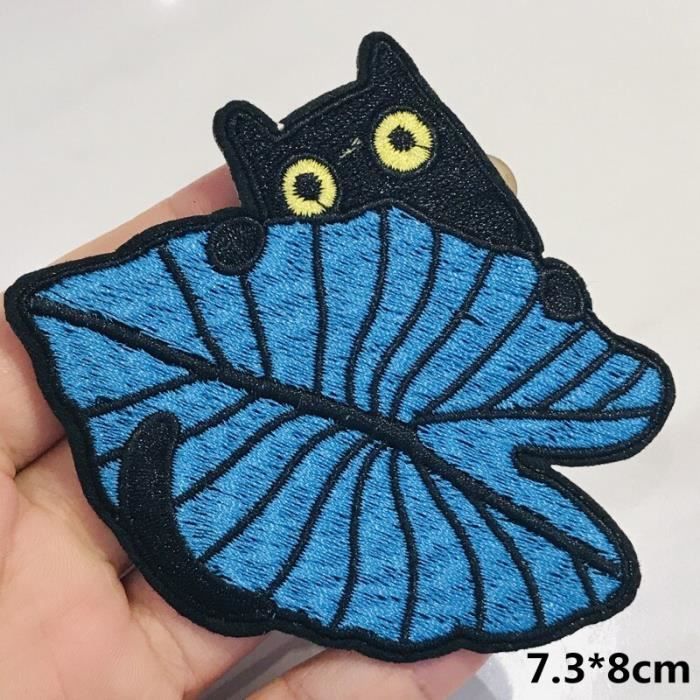 Patchs voyage brodés à scratcher sur un sac 1966 (4 pièces