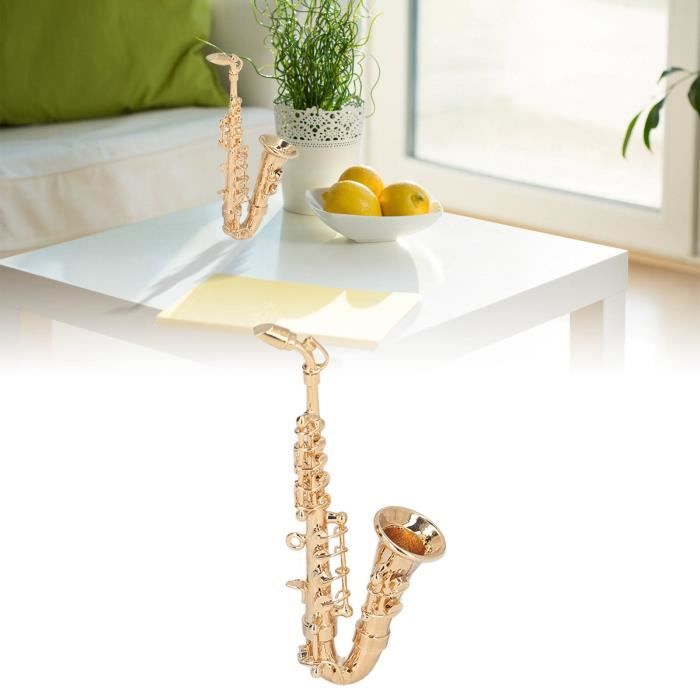 Modèle De Trompette Miniature En Cuivre, 1 Pièce, Avec Support