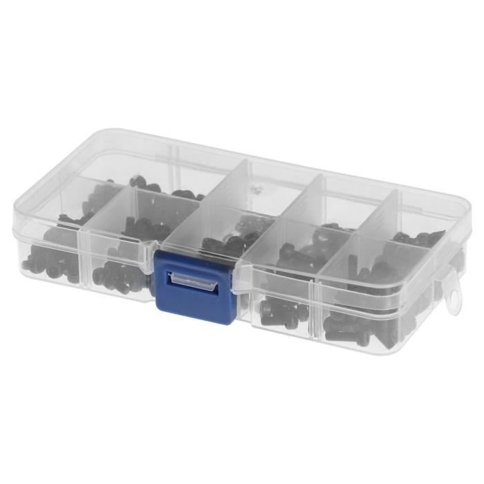 Kit De 440 Boulons Et Écrous M3 - Tête Hexagonale à Bouton - Inox/Acier - HAOCHEN