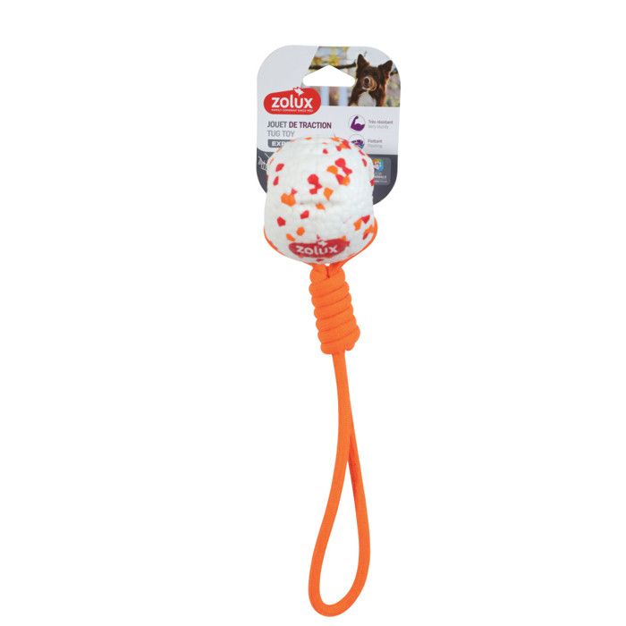 Balle et corde flottant 34 cm en ETPU Jouet pour chien - zolux Balle et corde flottant 34 cm en ETPU Jouet pour chien - zolux