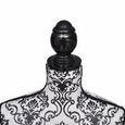 LEXLIFE Mannequin de Couture-Vitrine - Buste Décoratif de Femme Réglable - 86 cm x 67 cm - Noir et Blanc-1