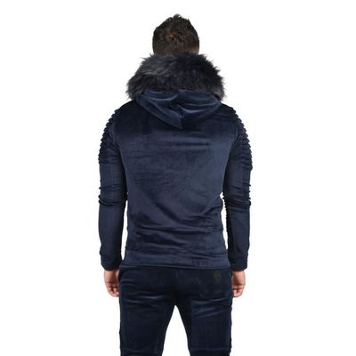 Sweat capuche shop fourrure homme