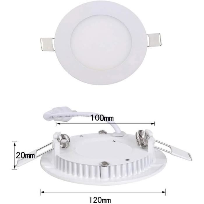 Panneau LED Encastrable Fin - 220V - SMD2835 Blanc - Haute Luminosité