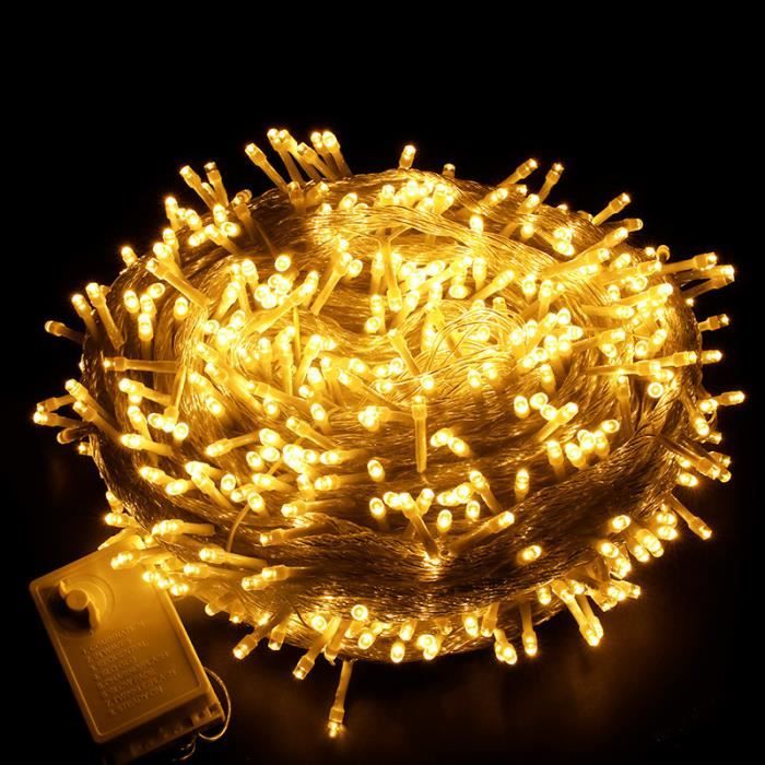 Exporee Led Guirlandes Lumineuses, 20m Led Guirlandes Lumineuses 200 Leds Usb Alimenté, Étanche Fée Lumières De Fil De Cuivre Pour Clôture Patio Jardin Arbre Fête De Noël Mariage, Coloré