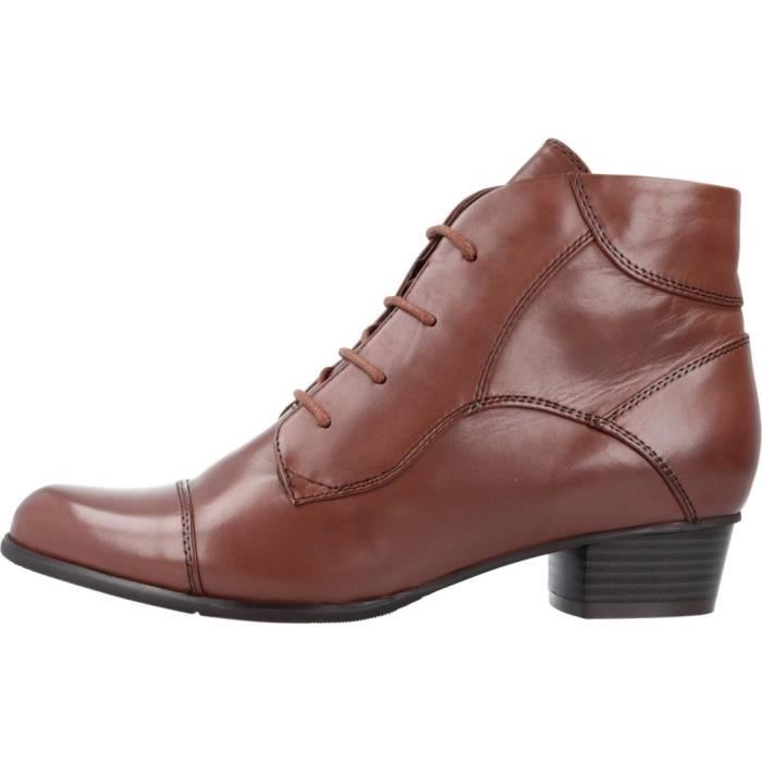 Bottes REGARDE LE CIEL STEFANY 123 Marron Talon 3cm Dessus en Textile Marron Cdiscount Chaussures
