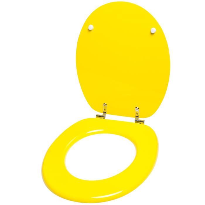 Abattant WC Jaune Finition de haute qualit Charni res