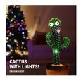 Qui Danse et Répète ce Que Vous Dites. Cactus poupée avec et lumières. Cactus Dansant avec 120 Chansons pour Apprendre Les -2