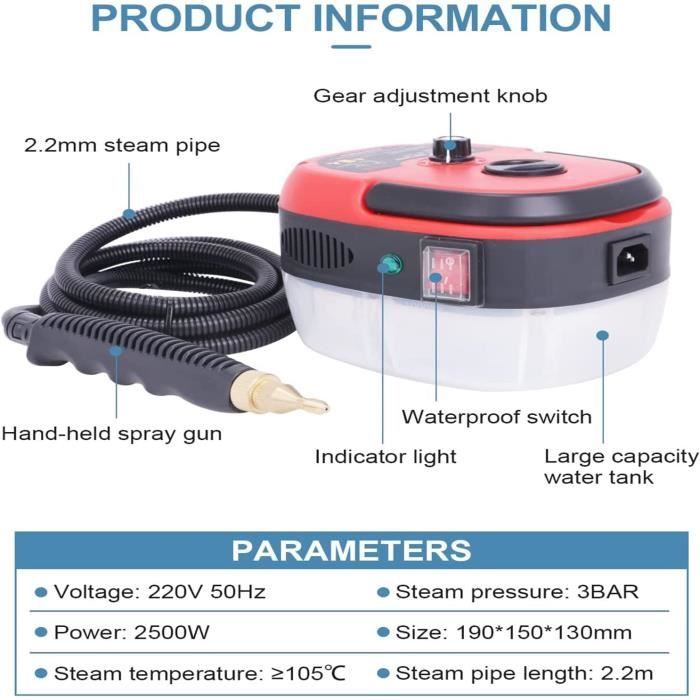 Nettoyeur Vapeur Portatif, Nettoyeur Vapeur Pour Voiture U00c0 Vapeur 100