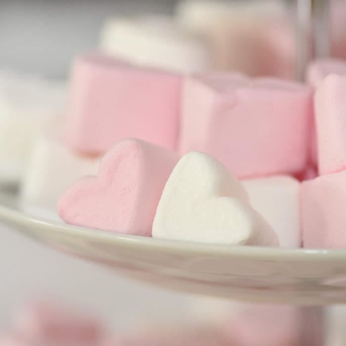 Lot de 24 sucettes à guimauve Love Mallow en forme de cœur - Bonbons en  mousse - Pour anniversaire, fête, Saint-Valentin, mariage, bonbons - Sans  gluten - 24 x 45 g : : Epicerie